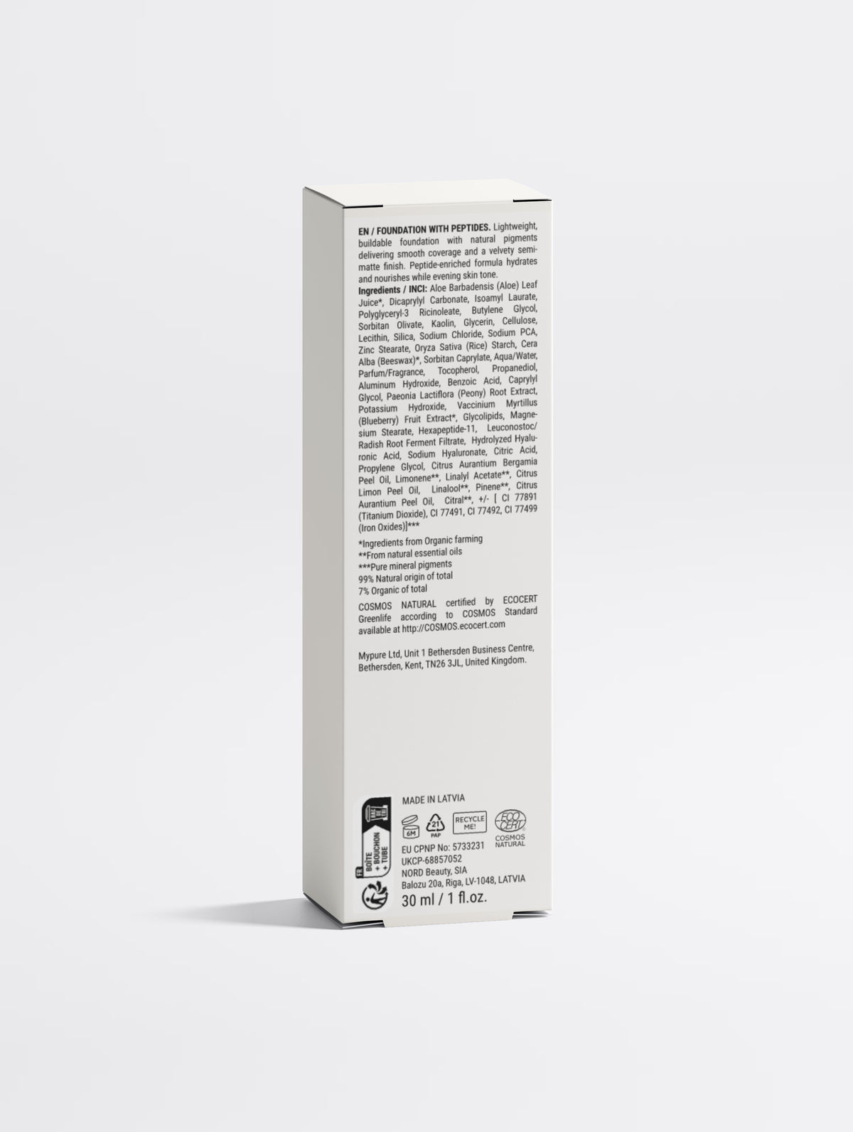 Fondotinta con Peptidi – Coprenza Modulabile e Finish Semi-Matte